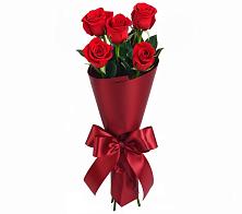 Букет 5 Красных роз Эдлесс Лав в Московском
