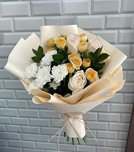 Букет цветов из:  Розы и Хризантемы #REPLACE_PRED# Московском