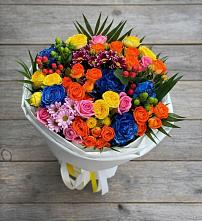 Букет цветов из:  Розы и Хризантемы в Московском