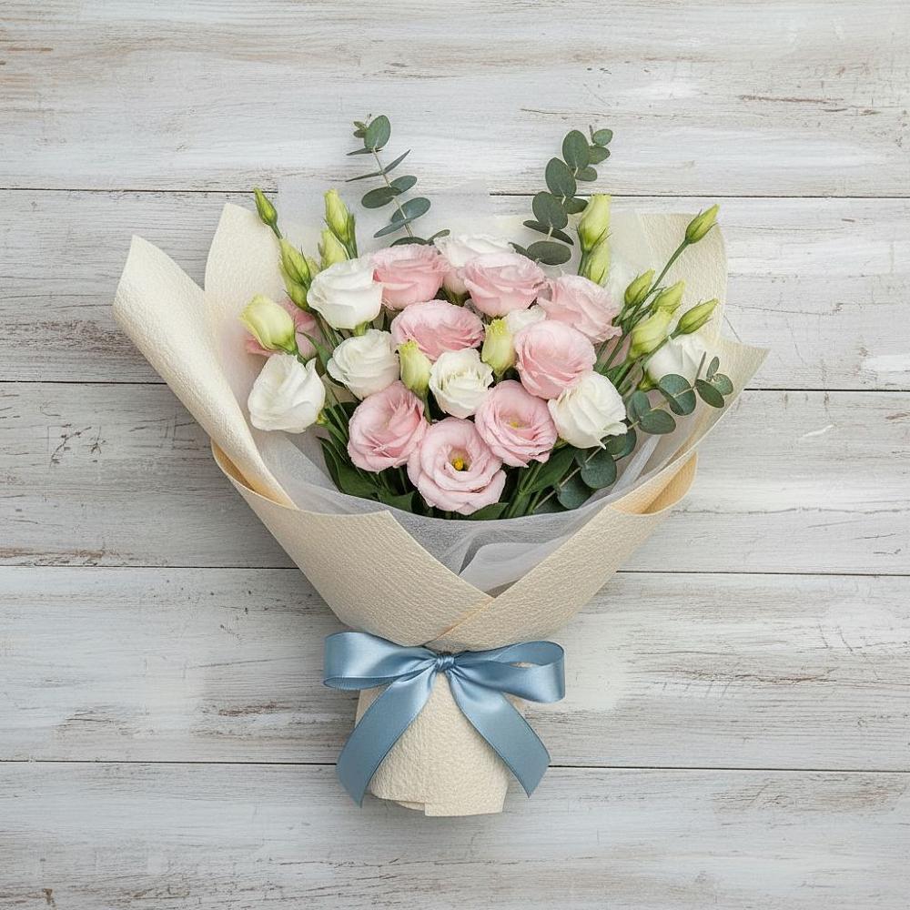 Букет цветов из: Лизиантусы в Московском